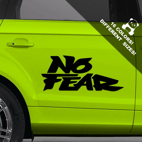 No fear no fear decal no fear sticker no fear vinyl no | Etsy
