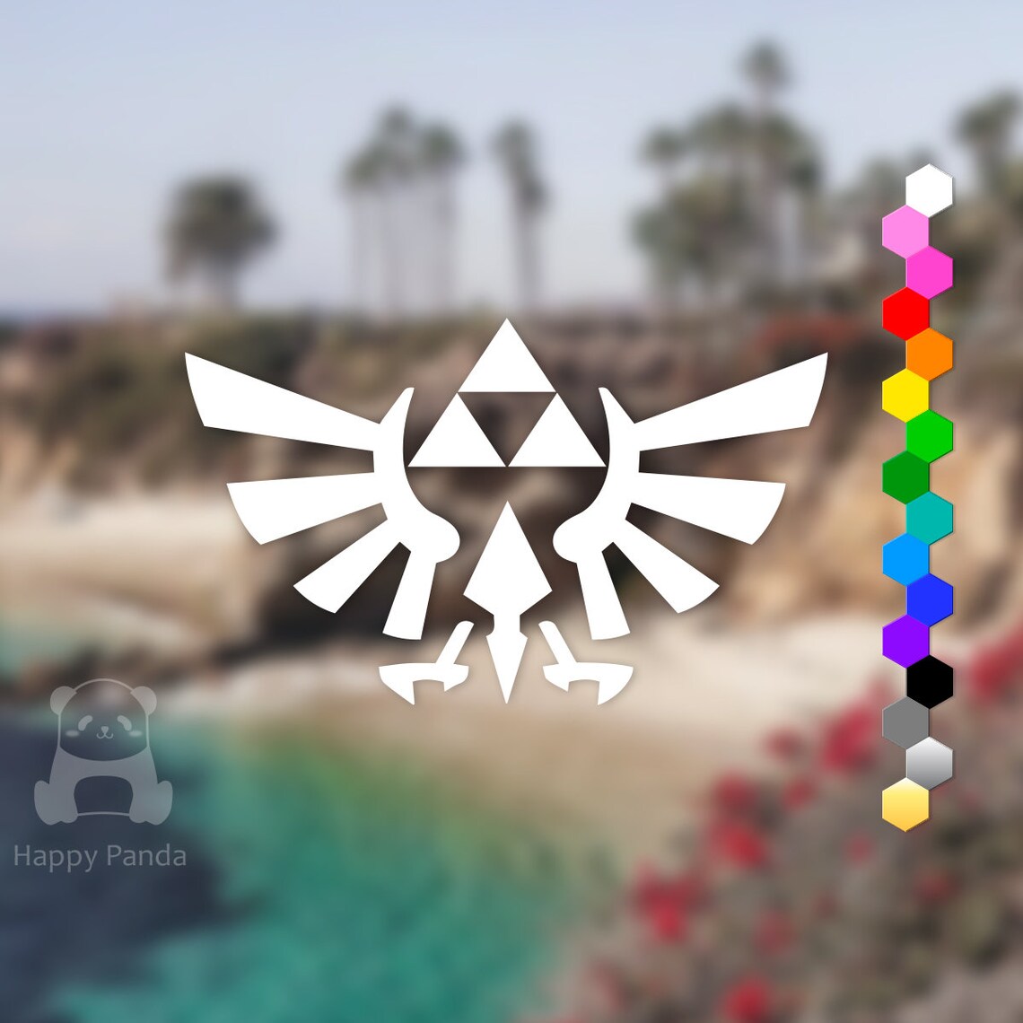 Zelda Symbol Car Vinyl Decal Zelda Emblem Truck Or Bumper Etsy
