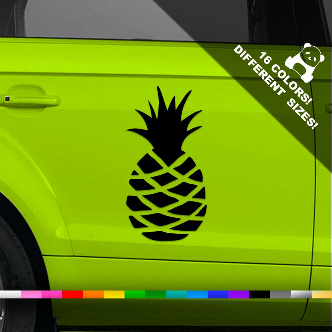 Pineapple Car Decal Pineapple Truck Or Bumper Vinyl Sticker Etsy