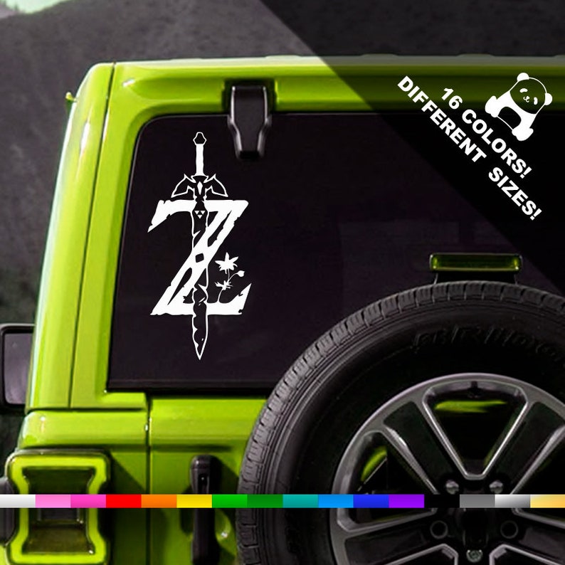 Legend Of Zelda Car Vinyl Decal Princess Zelda Window Or Etsy