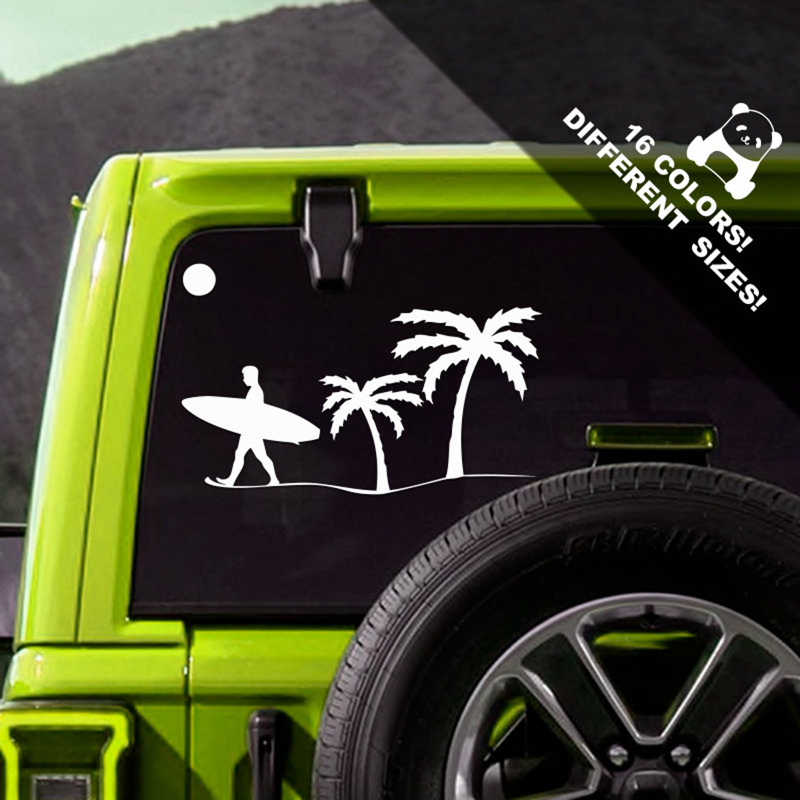 Surfing Car Decal Surf Board Truck Or Bumper Sticker | Etsy