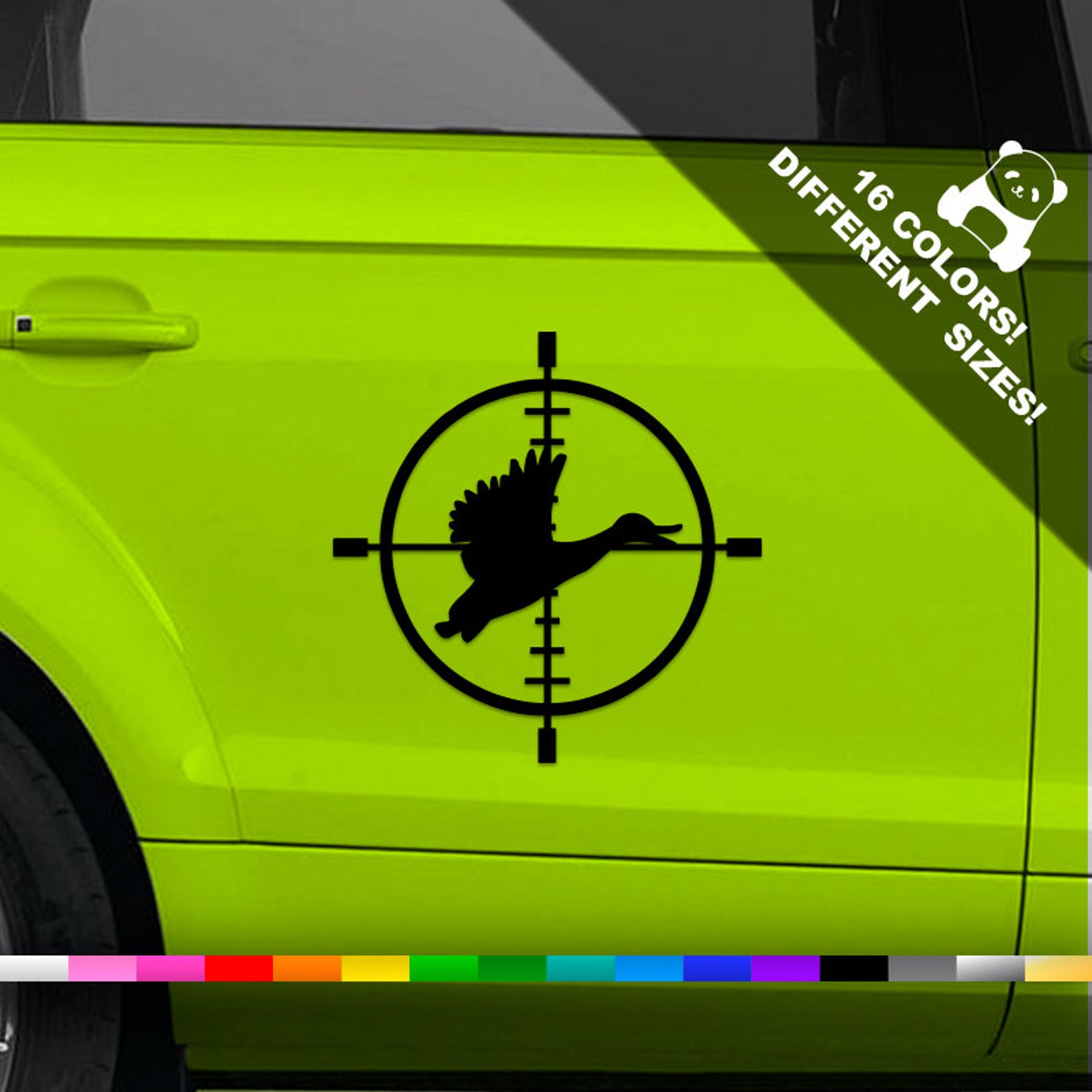 Duck Hunting Car Vinyl Decal Duck Hunter Truck Or Bumper Etsy