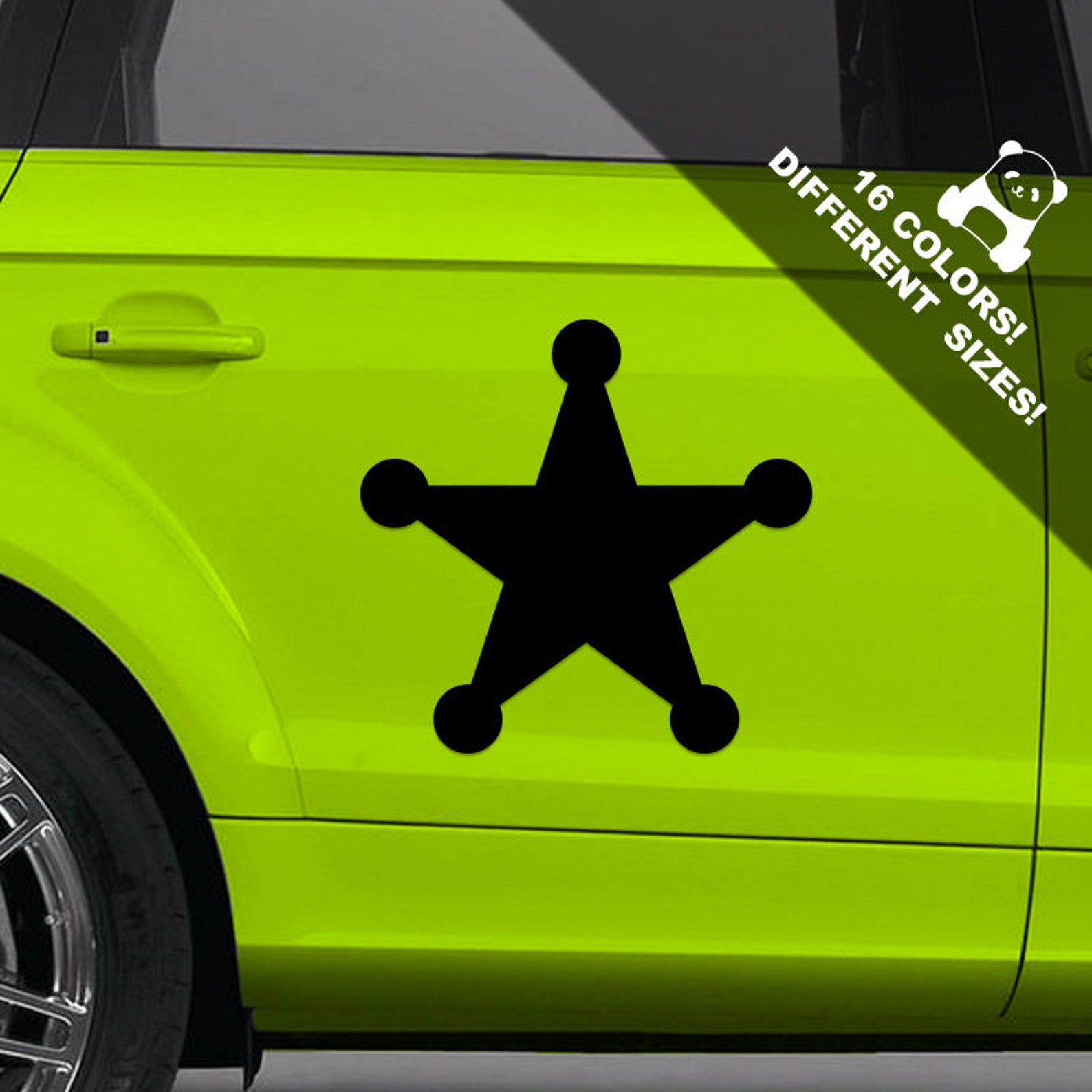 Sheriff Star Car Vinyl Decal Sheriff Bage Window Or Bumper Etsy