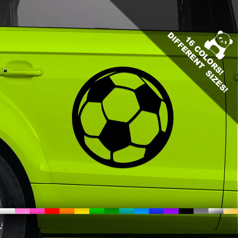 Soccer Ball Car Decal Football Lover Truck Or Bumper Sticker Etsy