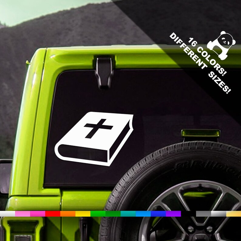Holy Bible Car Vinyl Decal Bible Truck Or Bumper Sticker Etsy