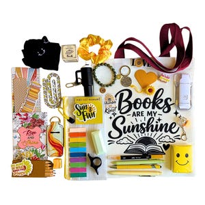 Bookish Surprise Bundle | Personalized Reader Gift Box | Book Lover Gift | Curated Bookish Bundle | Sunshyn Designs image 7