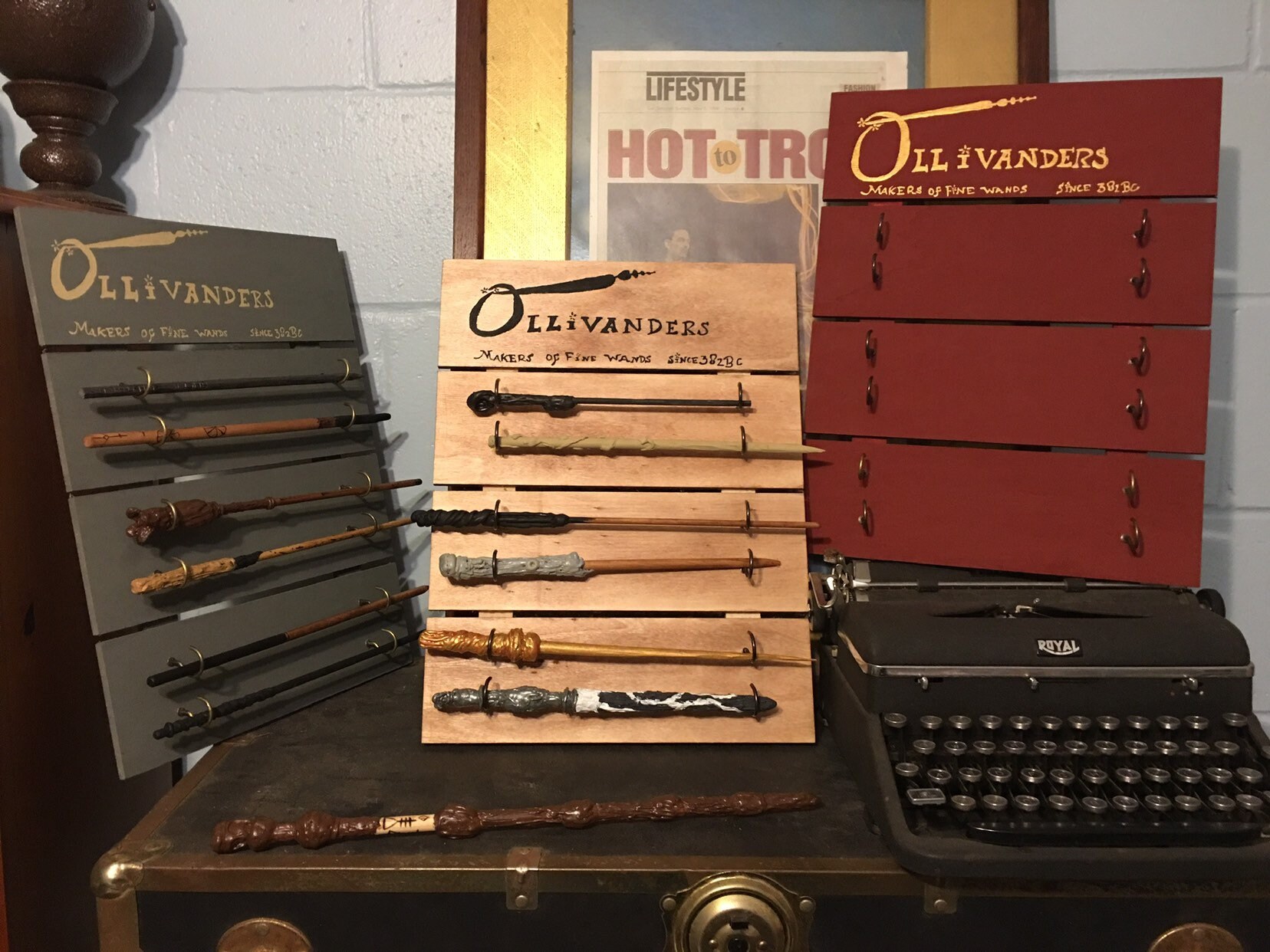 WAND STAND Harry Potter Inspired Ollivanders Custom Etsy