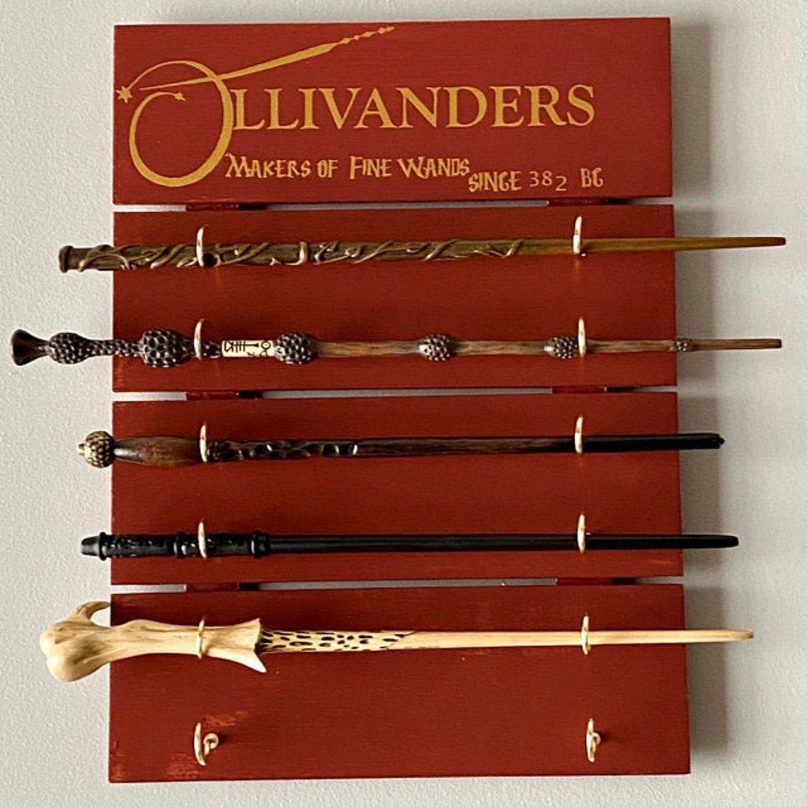 WAND STAND Harry Potter Inspired Ollivanders Custom Etsy
