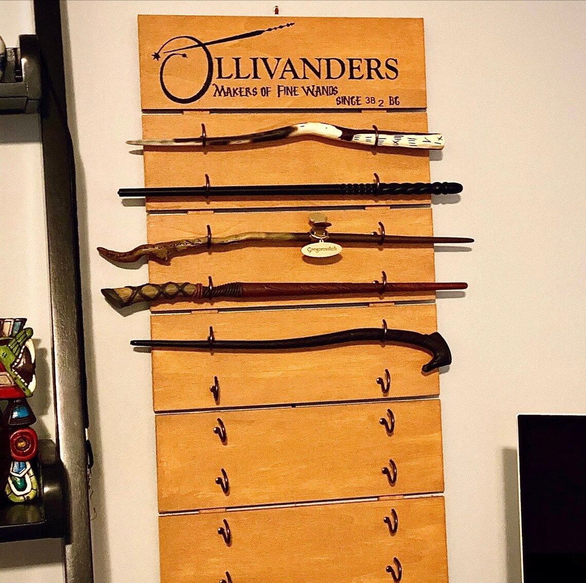 HOGWARTS inspired WAND DISPLAY Harry Potter Inspired Etsy
