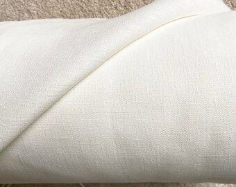 dense woven European linen.Linen fabric by meter Off White Pure 100/% linen fabric 205 gsm washed,mid weight 145 cm wide.Softened