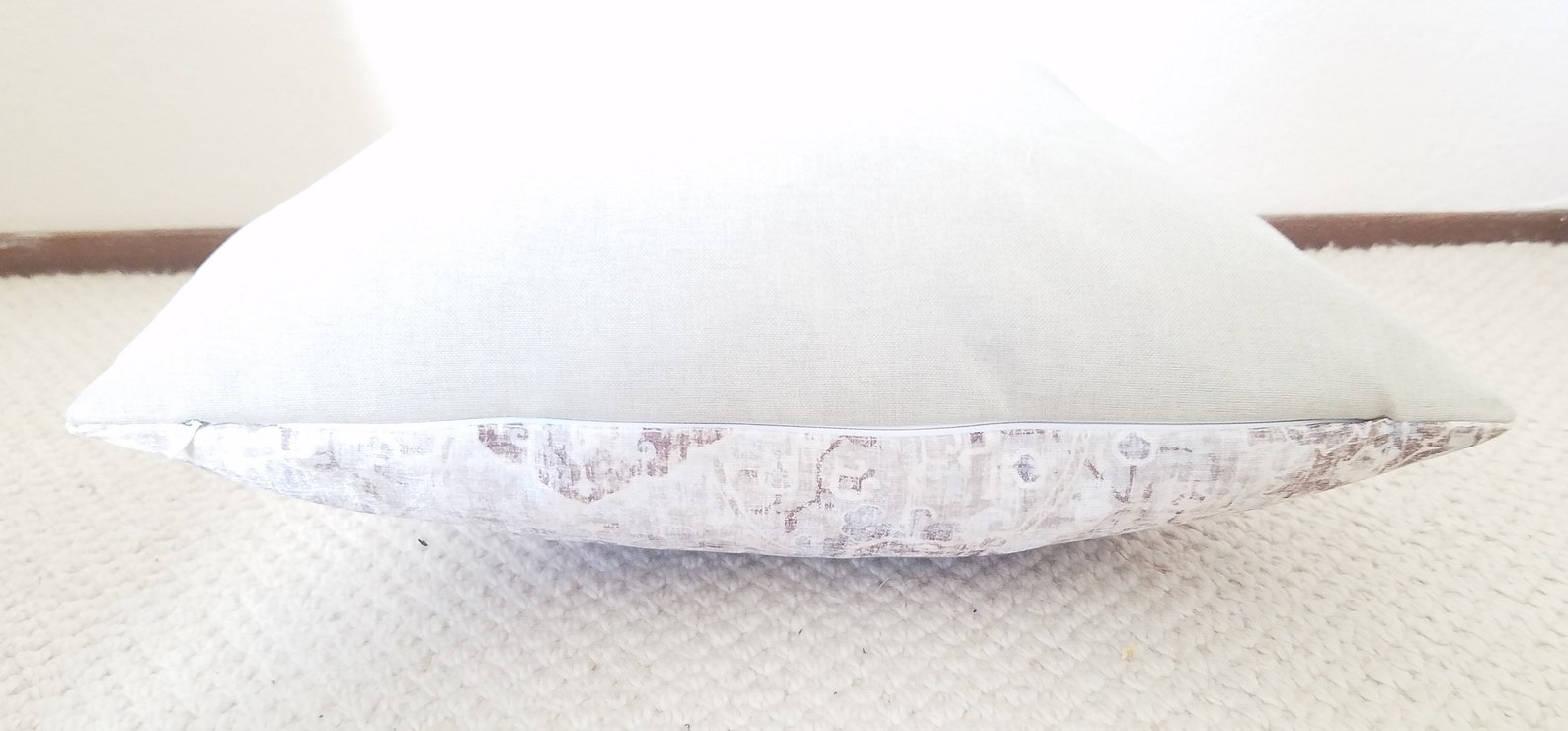 Lisa Fine Pillow CoverLisa Fine Lahore in Rose / Natural Linen Etsy