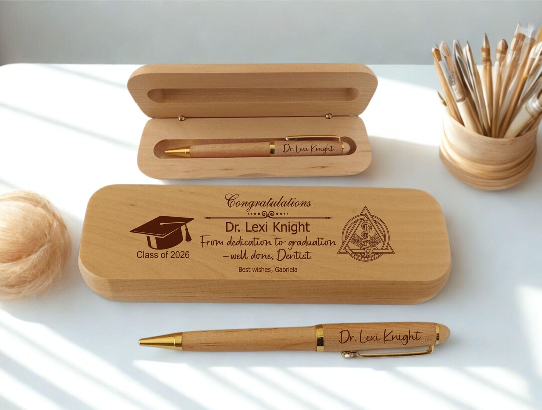 Engraved Graduation Wood Pen Gift for Dental Sciences - Etsy