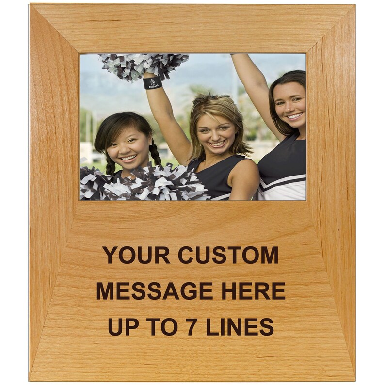 Personalized Picture Frame Custom Engraved Wood Frames 4x6 Etsy