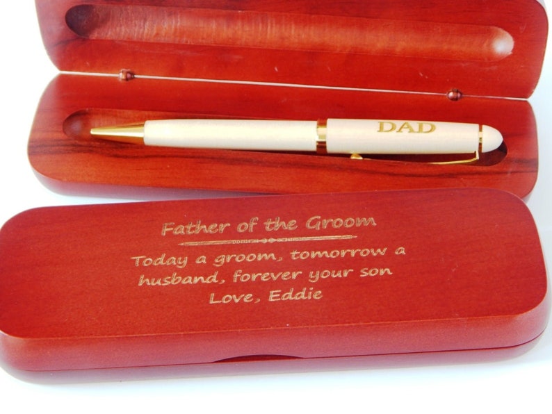 Wedding Officiant Gift Gifts for Pastor Personalized Wooden Pen image 8