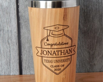 Graduation Tumbler Gift for Him - Personalized Graduate Gifts - Son and Daughter Mug