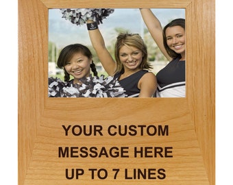 Personalized Picture Frame - Custom Engraved Wood Frames 4x6 5x7