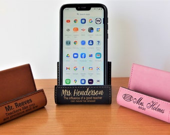Personalized Teacher Phone Stand: Custom Tablet Holder