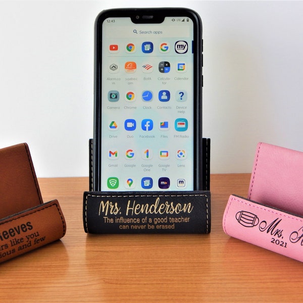 Personalized Unique Gift for Teacher - Teachers Appreciation Gifts - Christmas - Phone Stand for Desk