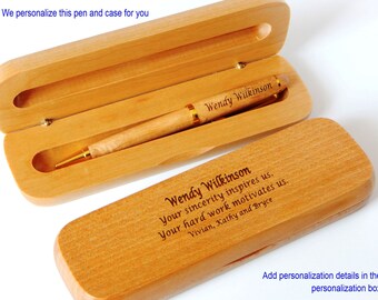 Boss Birthday Gift -  Gifts for Christmas - Appreciation Wooden Pen Personalized