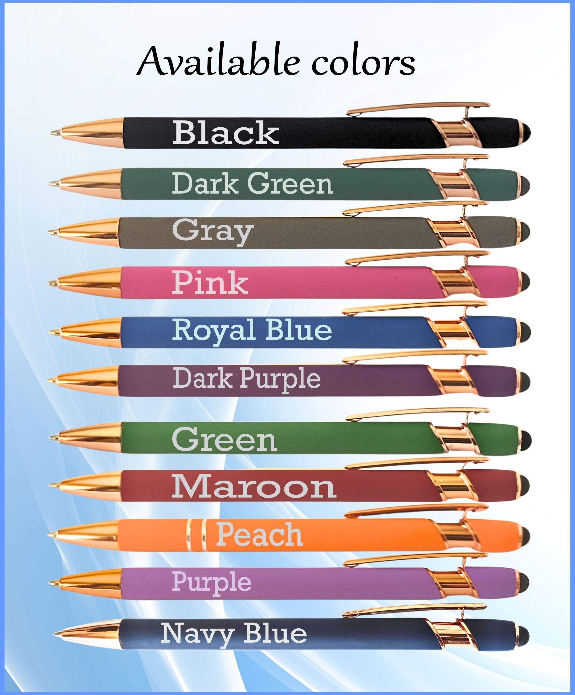 Personalized Logo Pens and Box: Custom Engraved Stylus Ballpoint Pen - Etsy