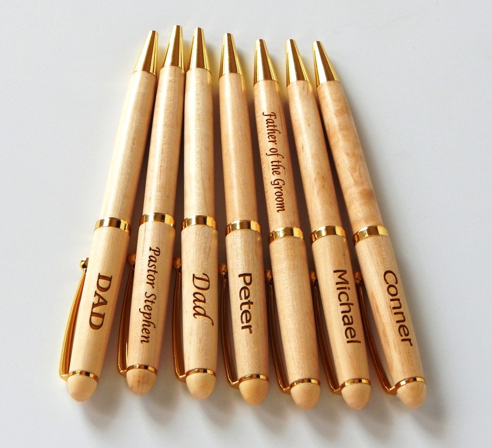 Christian Gifts for Men - Dad Christmas Gift from Daughter - Personalized Wooden Pen - Religious Gift for Him