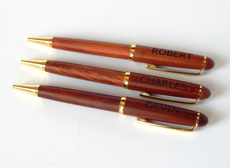 Father of the Groom Gift Gifts for Dad from Son on Wedding day Personalized Wooden Pen Rosewood Pen Only