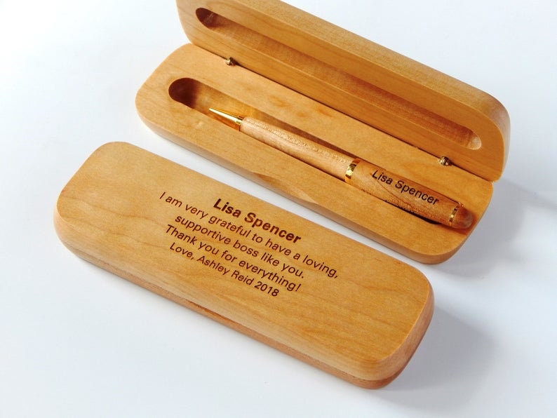 Engraved Grandfather Gift: Personalized Wood Pen - Etsy UK