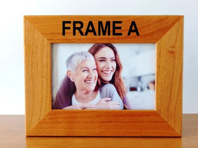 Engraved Picture Frames Custom Photo Frame Gift for Wedding 4x6 5x7 Personalized Wood Gifts zdjęcie 3