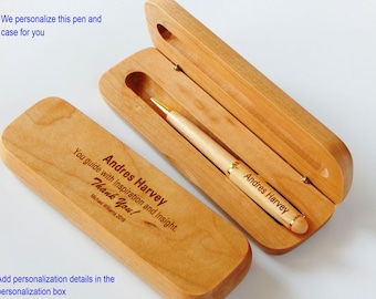 Personalized Supervisor Gift | Engraved Wooden Pens | Thank You Gifts for Boss | Custom Wood Pen |  Christmas Gifts for Manager Appreciation