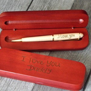 Supervisor Thank You Gift Gifts for Boss Appreciation Wooden Pen Christmas Gift Maple Pen+RW Case