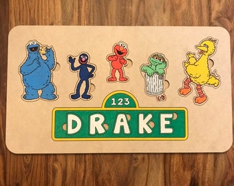 elmo wooden puzzle