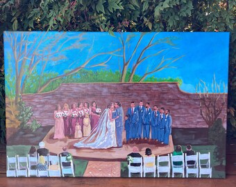 Live Wedding Painting | Custom Wedding Painting | Wedding Gift