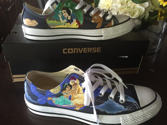 Custom hand painted shoes . Custom hand painted shoes .
