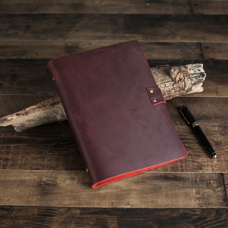 Personalized Refillable Leather Journal A5 Refillable Etsy