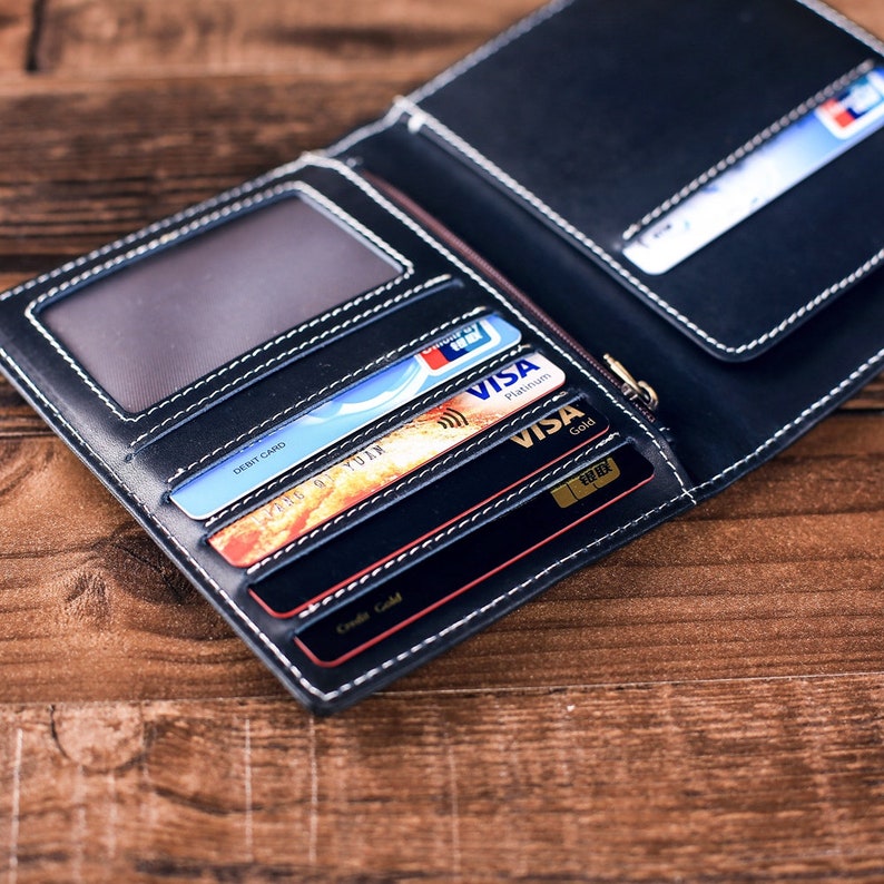 Personalized Leather Passport Holder Custom Leather Travel Etsy