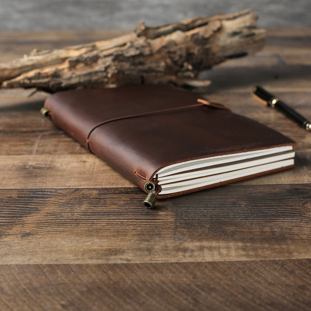Rustic Notebooks Personalized Leather Journal Notebook, Vintage Rustic Leather ...
