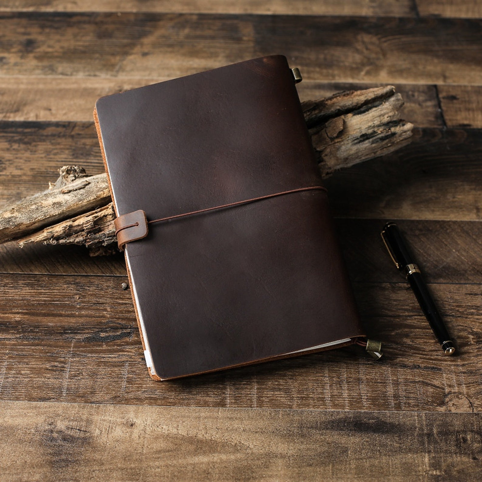 Personalized Leather Journal Notebook, Vintage Rustic Leather ...
