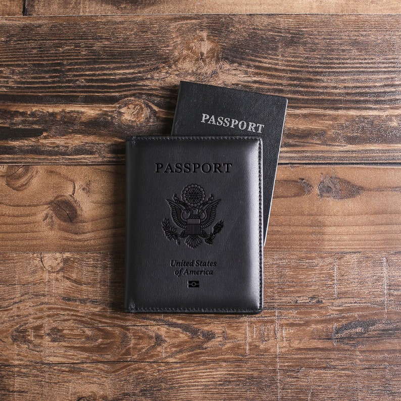 Handmade Leather Passport Cover Personalized Leather Passport Etsy
