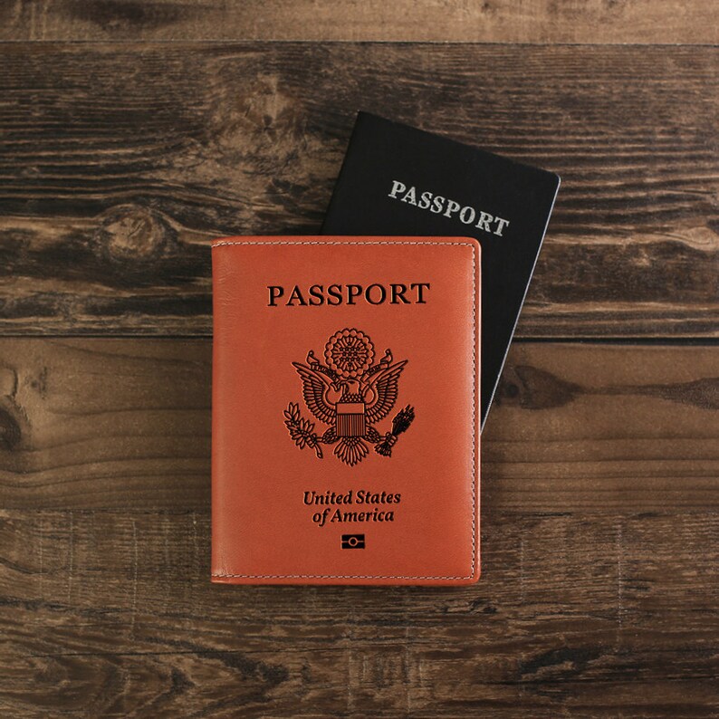 Handmade Leather Passport Cover Personalized Leather Passport Etsy