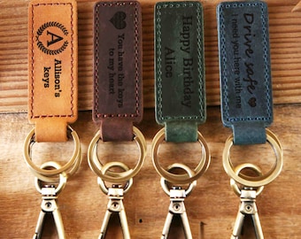Personalized Leather Keychain, Customized Keychain, Custom Leather Key Chain, Coordinates Key Chain Longitude Latitude Keychain, Best Gift