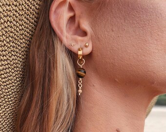 Pendientes de ojo de tigre