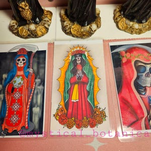 Santa Muerte Gebetskarten Englisch