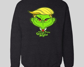 trump make xmas great again christmas sweatshirt high quality dtg sweatshirt many sizes s xxxl - Grinch Ugly Christmas Sweater trump make xmas great again christmas sweatshirt high quality dtg sweatshirt many sizes s xxxl - Grinch Ugly Christmas Sweater