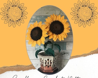 Patrón de crochet de girasol grande: decoración de primavera, regalo de Pascua (en términos de EE. UU.)