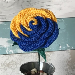 Rose, Large Rose Crochet Pattern, Crochet Pattern, Crochet Flowers, Rose Pattern, Home Decor, Minimalist, Halloween image 3