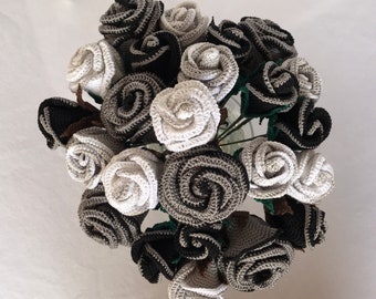 Paquete de patrones de rosas a crochet: Patrones de flores para principiantes (libro electrónico)