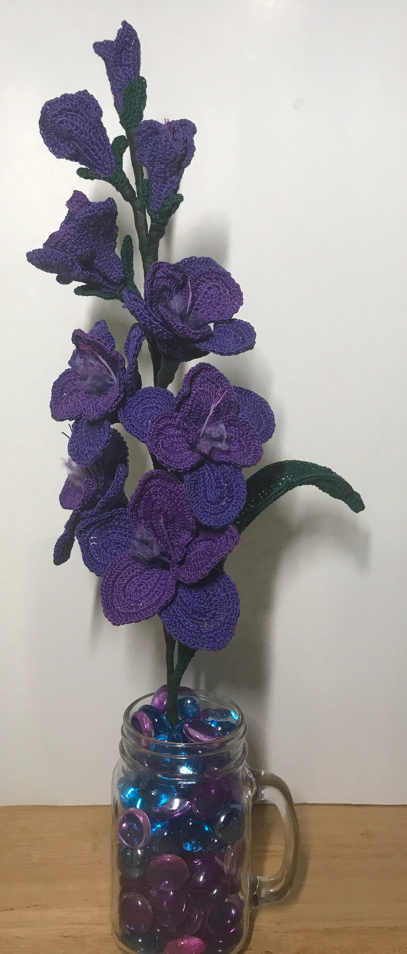 Gladiolus, Gladiolus Crochet Pattern, Gladioli, Crochet Pattern, Crochet Flowers, Pattern, gifts for her, easter, mothers day, spring decor image 4