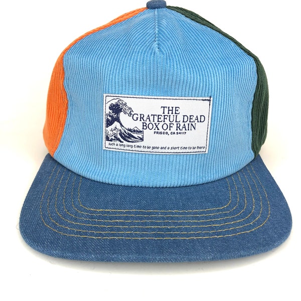 Grateful Dead BOX OF RAIN patch work corduroy hat cap