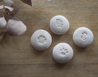 Keramik Duftstein - weiß - Duftstein für ätherische Öle