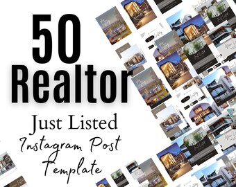 Plantillas para publicaciones de Instagram de agentes inmobiliarios: Recién publicados en redes sociales (50) (Canva)